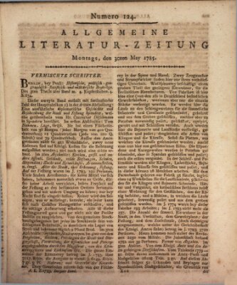 Allgemeine Literatur-Zeitung (Literarisches Zentralblatt für Deutschland) Montag 30. Mai 1785