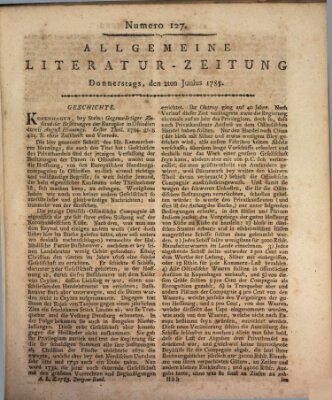 Allgemeine Literatur-Zeitung (Literarisches Zentralblatt für Deutschland) Donnerstag 2. Juni 1785