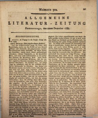 Allgemeine Literatur-Zeitung (Literarisches Zentralblatt für Deutschland) Donnerstag 22. Dezember 1785