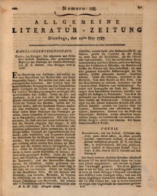 Allgemeine Literatur-Zeitung (Literarisches Zentralblatt für Deutschland) Dienstag 29. Mai 1787