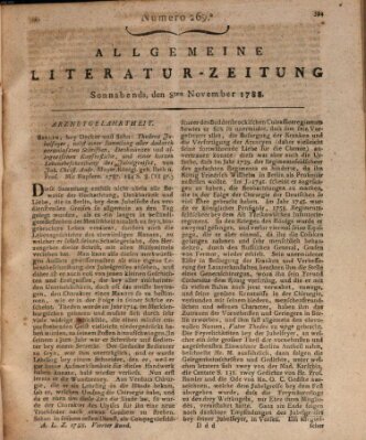 Allgemeine Literatur-Zeitung (Literarisches Zentralblatt für Deutschland) Samstag 8. November 1788