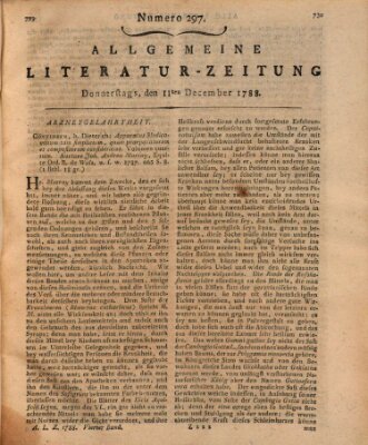 Allgemeine Literatur-Zeitung (Literarisches Zentralblatt für Deutschland) Donnerstag 11. Dezember 1788