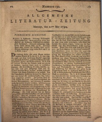 Allgemeine Literatur-Zeitung (Literarisches Zentralblatt für Deutschland) Montag 10. Mai 1790