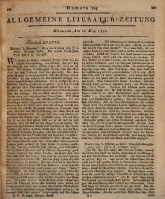 Allgemeine Literatur-Zeitung (Literarisches Zentralblatt für Deutschland) Mittwoch 16. Mai 1792