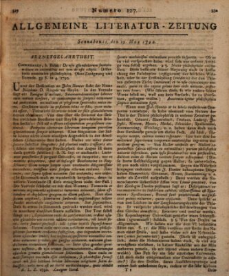 Allgemeine Literatur-Zeitung (Literarisches Zentralblatt für Deutschland) Samstag 19. Mai 1792