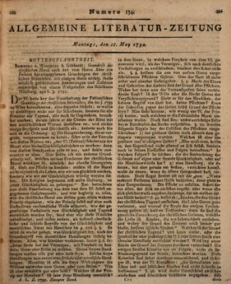 Allgemeine Literatur-Zeitung (Literarisches Zentralblatt für Deutschland) Montag 28. Mai 1792