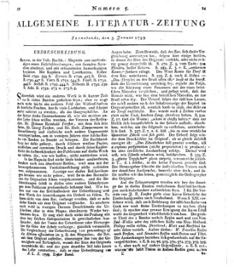 Allgemeine Literatur-Zeitung (Literarisches Zentralblatt für Deutschland) Samstag 5. Januar 1793