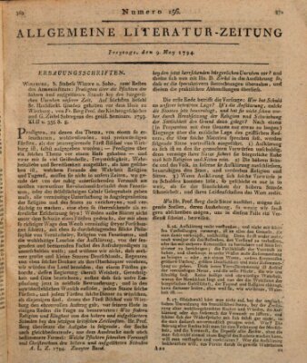 Allgemeine Literatur-Zeitung (Literarisches Zentralblatt für Deutschland) Freitag 9. Mai 1794