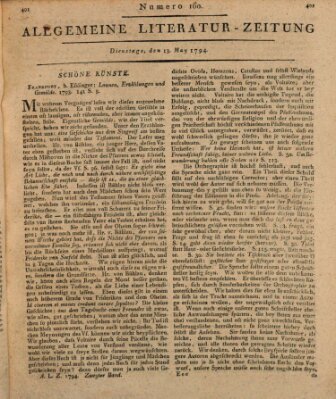 Allgemeine Literatur-Zeitung (Literarisches Zentralblatt für Deutschland) Dienstag 13. Mai 1794