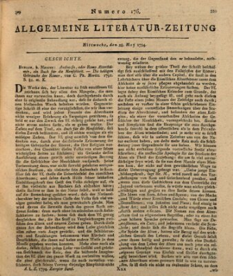 Allgemeine Literatur-Zeitung (Literarisches Zentralblatt für Deutschland) Mittwoch 28. Mai 1794