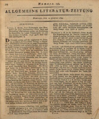 Allgemeine Literatur-Zeitung (Literarisches Zentralblatt für Deutschland) Montag 16. Juni 1794