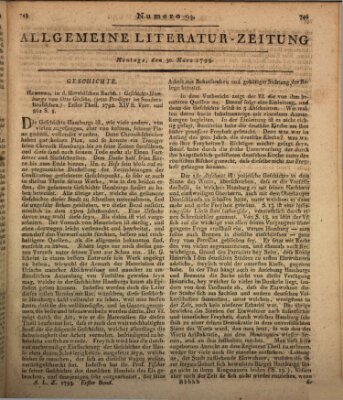 Allgemeine Literatur-Zeitung (Literarisches Zentralblatt für Deutschland) Montag 30. März 1795