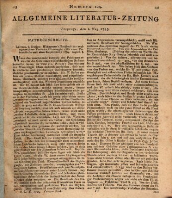 Allgemeine Literatur-Zeitung (Literarisches Zentralblatt für Deutschland) Freitag 1. Mai 1795