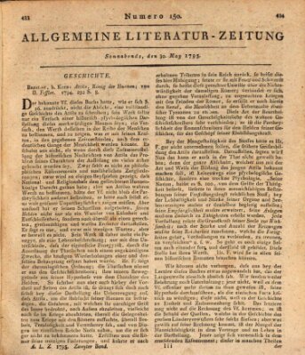 Allgemeine Literatur-Zeitung (Literarisches Zentralblatt für Deutschland) Samstag 30. Mai 1795