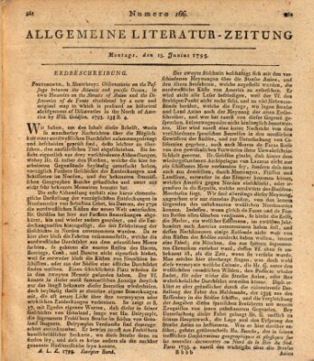 Allgemeine Literatur-Zeitung (Literarisches Zentralblatt für Deutschland) Montag 15. Juni 1795