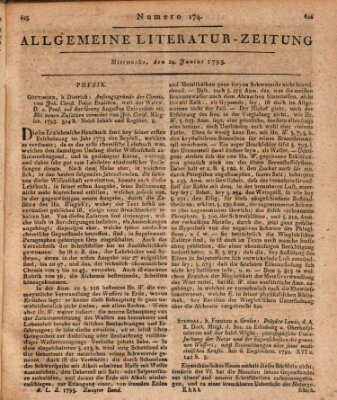 Allgemeine Literatur-Zeitung (Literarisches Zentralblatt für Deutschland) Mittwoch 24. Juni 1795