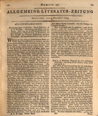 Allgemeine Literatur-Zeitung (Literarisches Zentralblatt für Deutschland) Donnerstag 5. November 1795