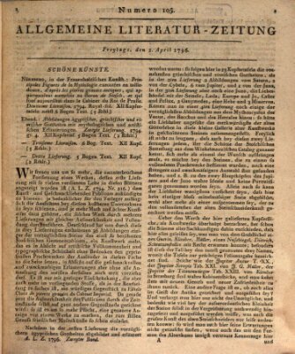 Allgemeine Literatur-Zeitung (Literarisches Zentralblatt für Deutschland) Freitag 1. April 1796