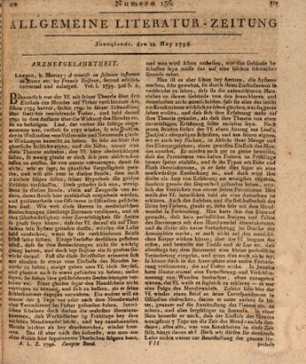 Allgemeine Literatur-Zeitung (Literarisches Zentralblatt für Deutschland) Samstag 21. Mai 1796