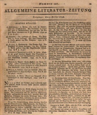 Allgemeine Literatur-Zeitung (Literarisches Zentralblatt für Deutschland) Dienstag 5. Juli 1796