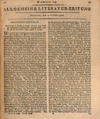 Allgemeine Literatur-Zeitung (Literarisches Zentralblatt für Deutschland) Mittwoch 19. Oktober 1796