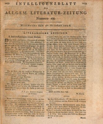 Allgemeine Literatur-Zeitung (Literarisches Zentralblatt für Deutschland) Mittwoch 5. Oktober 1796