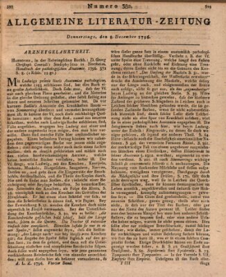 Allgemeine Literatur-Zeitung (Literarisches Zentralblatt für Deutschland) Donnerstag 8. Dezember 1796