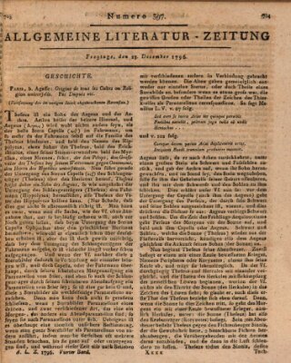 Allgemeine Literatur-Zeitung (Literarisches Zentralblatt für Deutschland) Freitag 23. Dezember 1796