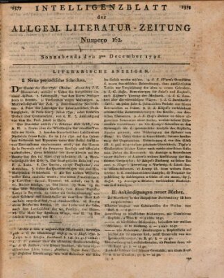 Allgemeine Literatur-Zeitung (Literarisches Zentralblatt für Deutschland) Samstag 3. Dezember 1796