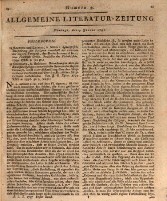 Allgemeine Literatur-Zeitung (Literarisches Zentralblatt für Deutschland) Montag 9. Januar 1797