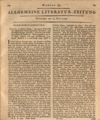 Allgemeine Literatur-Zeitung (Literarisches Zentralblatt für Deutschland) Dienstag 14. März 1797