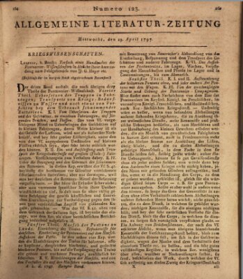 Allgemeine Literatur-Zeitung (Literarisches Zentralblatt für Deutschland) Mittwoch 19. April 1797