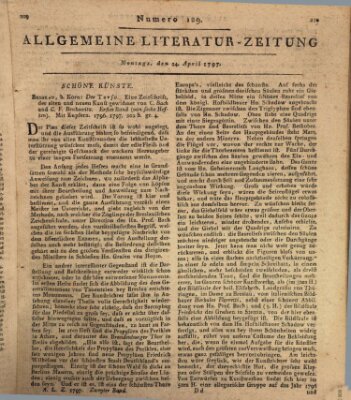 Allgemeine Literatur-Zeitung (Literarisches Zentralblatt für Deutschland) Montag 24. April 1797