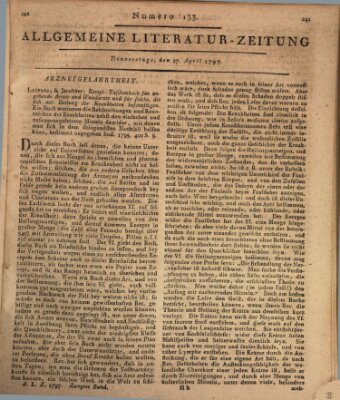 Allgemeine Literatur-Zeitung (Literarisches Zentralblatt für Deutschland) Donnerstag 27. April 1797