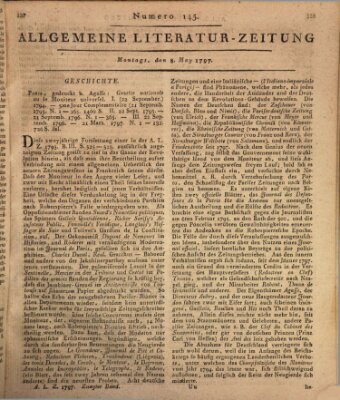 Allgemeine Literatur-Zeitung (Literarisches Zentralblatt für Deutschland) Montag 8. Mai 1797