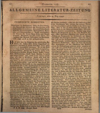 Allgemeine Literatur-Zeitung (Literarisches Zentralblatt für Deutschland) Freitag 19. Mai 1797