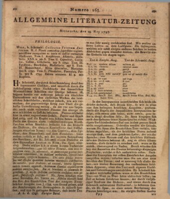 Allgemeine Literatur-Zeitung (Literarisches Zentralblatt für Deutschland) Mittwoch 24. Mai 1797