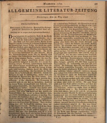 Allgemeine Literatur-Zeitung (Literarisches Zentralblatt für Deutschland) Dienstag 30. Mai 1797