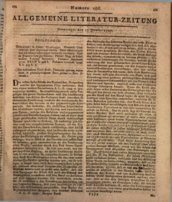 Allgemeine Literatur-Zeitung (Literarisches Zentralblatt für Deutschland) Dienstag 13. Juni 1797