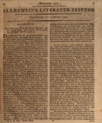 Allgemeine Literatur-Zeitung (Literarisches Zentralblatt für Deutschland) Donnerstag 6. Juli 1797