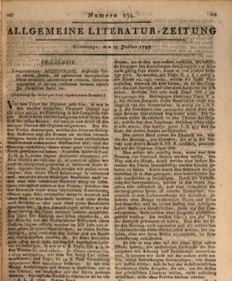 Allgemeine Literatur-Zeitung (Literarisches Zentralblatt für Deutschland) Dienstag 25. Juli 1797