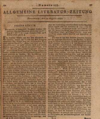 Allgemeine Literatur-Zeitung (Literarisches Zentralblatt für Deutschland) Samstag 12. August 1797