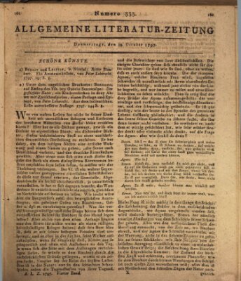 Allgemeine Literatur-Zeitung (Literarisches Zentralblatt für Deutschland) Donnerstag 19. Oktober 1797