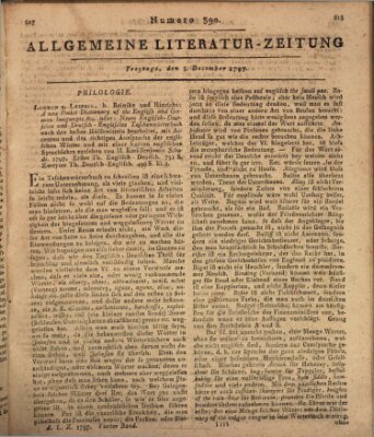 Allgemeine Literatur-Zeitung (Literarisches Zentralblatt für Deutschland) Freitag 8. Dezember 1797