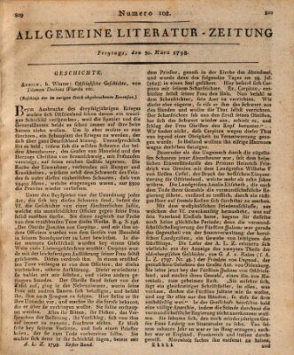 Allgemeine Literatur-Zeitung (Literarisches Zentralblatt für Deutschland) Freitag 30. März 1798