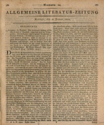 Allgemeine Literatur-Zeitung (Literarisches Zentralblatt für Deutschland) Montag 20. Januar 1800