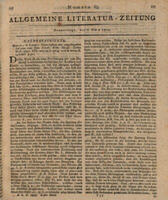 Allgemeine Literatur-Zeitung (Literarisches Zentralblatt für Deutschland) Donnerstag 6. März 1800