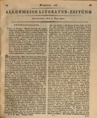 Allgemeine Literatur-Zeitung (Literarisches Zentralblatt für Deutschland) Samstag 3. Mai 1800