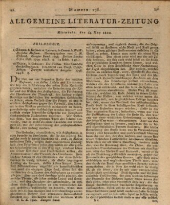 Allgemeine Literatur-Zeitung (Literarisches Zentralblatt für Deutschland) Mittwoch 14. Mai 1800