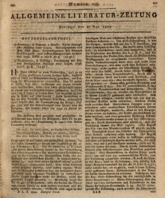 Allgemeine Literatur-Zeitung (Literarisches Zentralblatt für Deutschland) Montag 26. Mai 1800